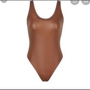 Skims wet jersey tank bodysuit